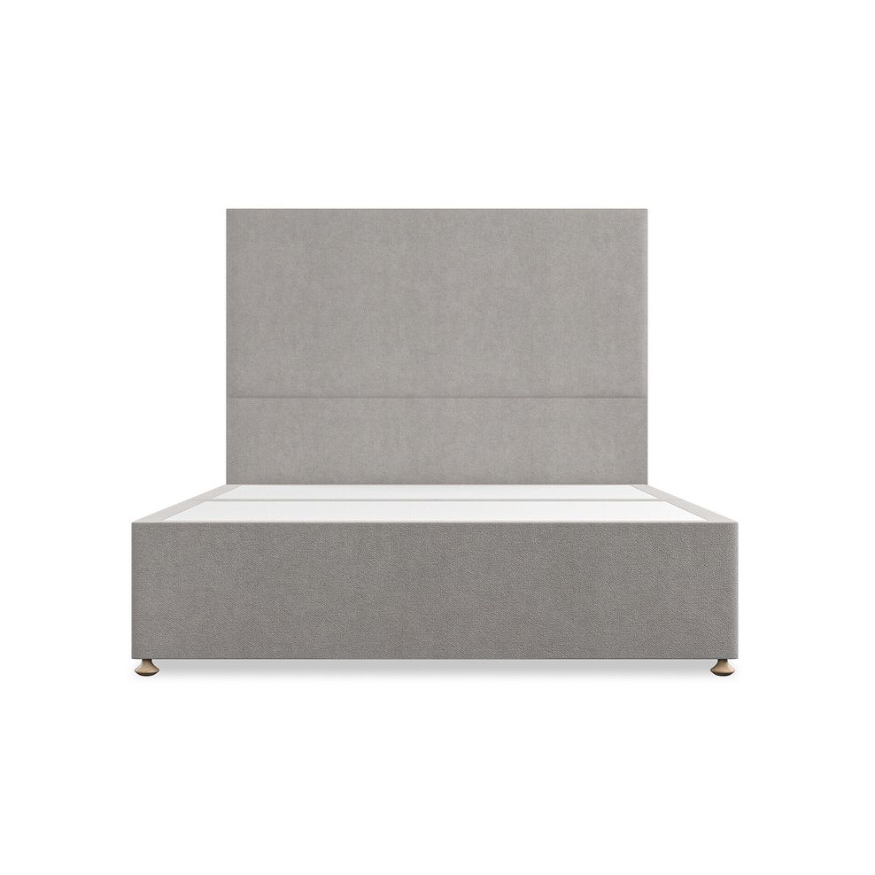 Penzance King-Size 4 Drawer Divan Bed in Venice Fabric - Grey 3