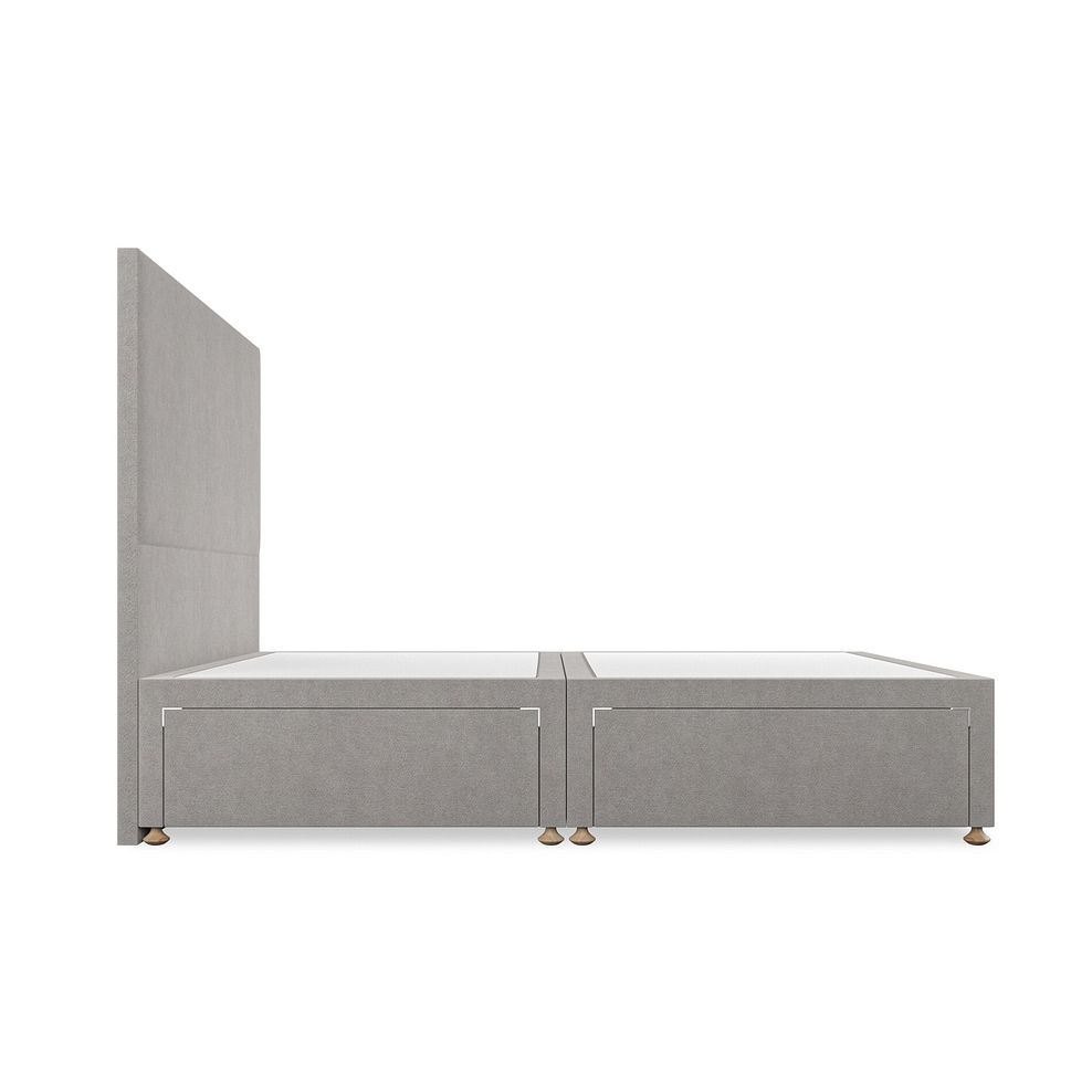 Penzance King-Size 4 Drawer Divan Bed in Venice Fabric - Grey 4