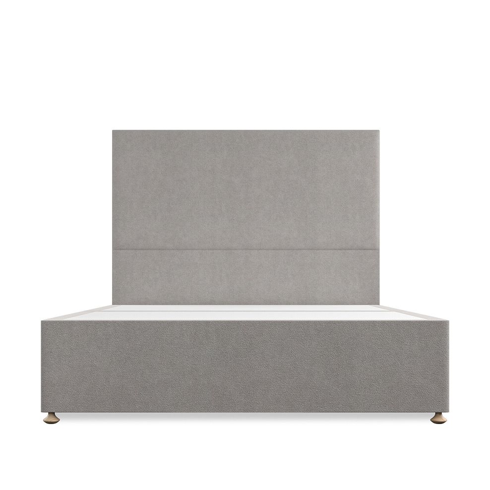 Penzance King-Size 2 Drawer Divan Bed in Venice Fabric - Grey 3
