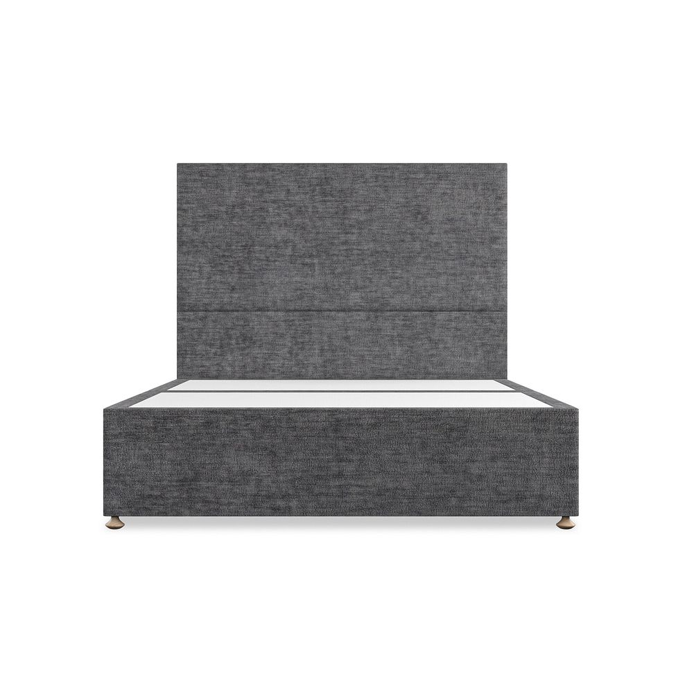 Penzance King-Size Divan Bed in Brooklyn Fabric - Asteroid Grey 3