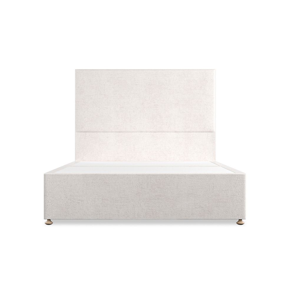 Penzance King-Size Divan Bed in Brooklyn Fabric - Lace White 3