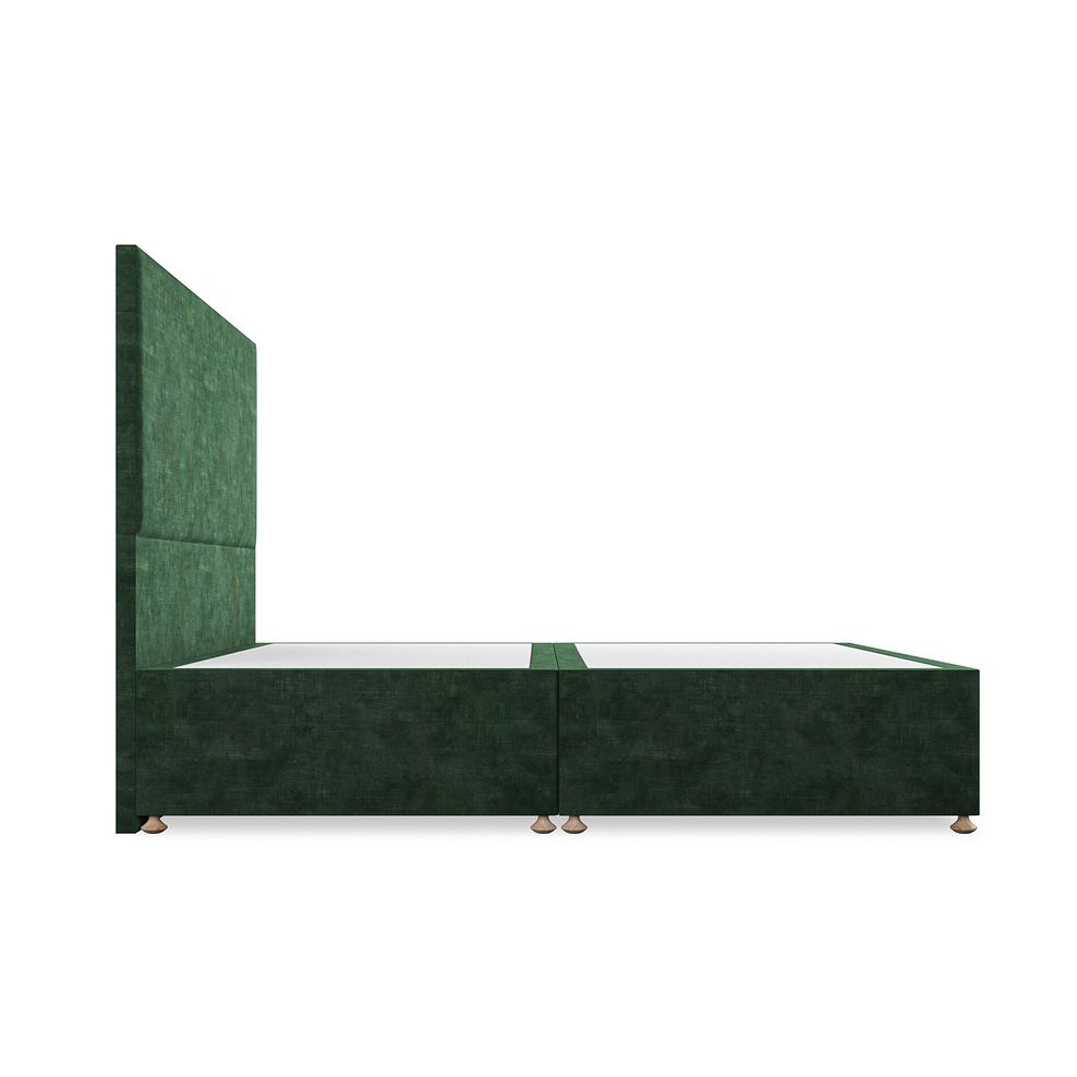 Penzance King-Size Divan Bed in Heritage Velvet - Bottle Green 4