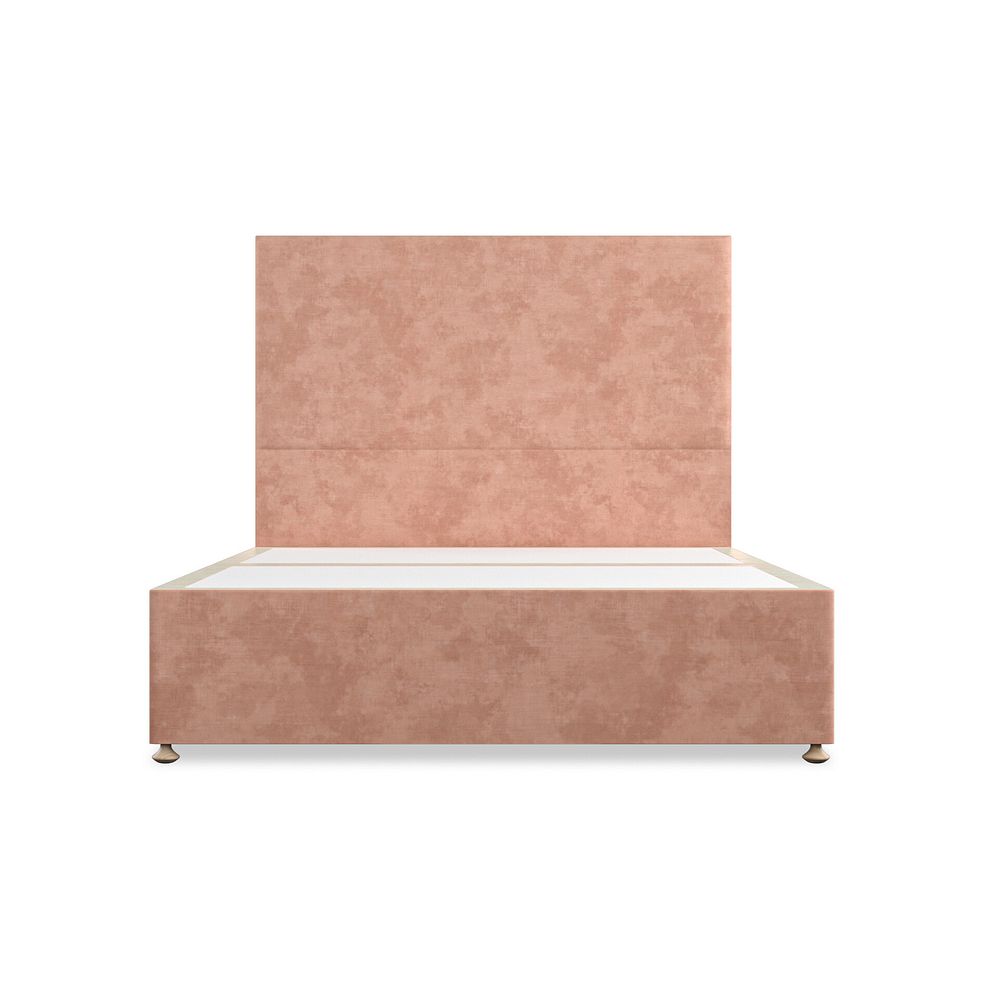 Penzance King-Size Divan Bed in Heritage Velvet - Powder Pink 3