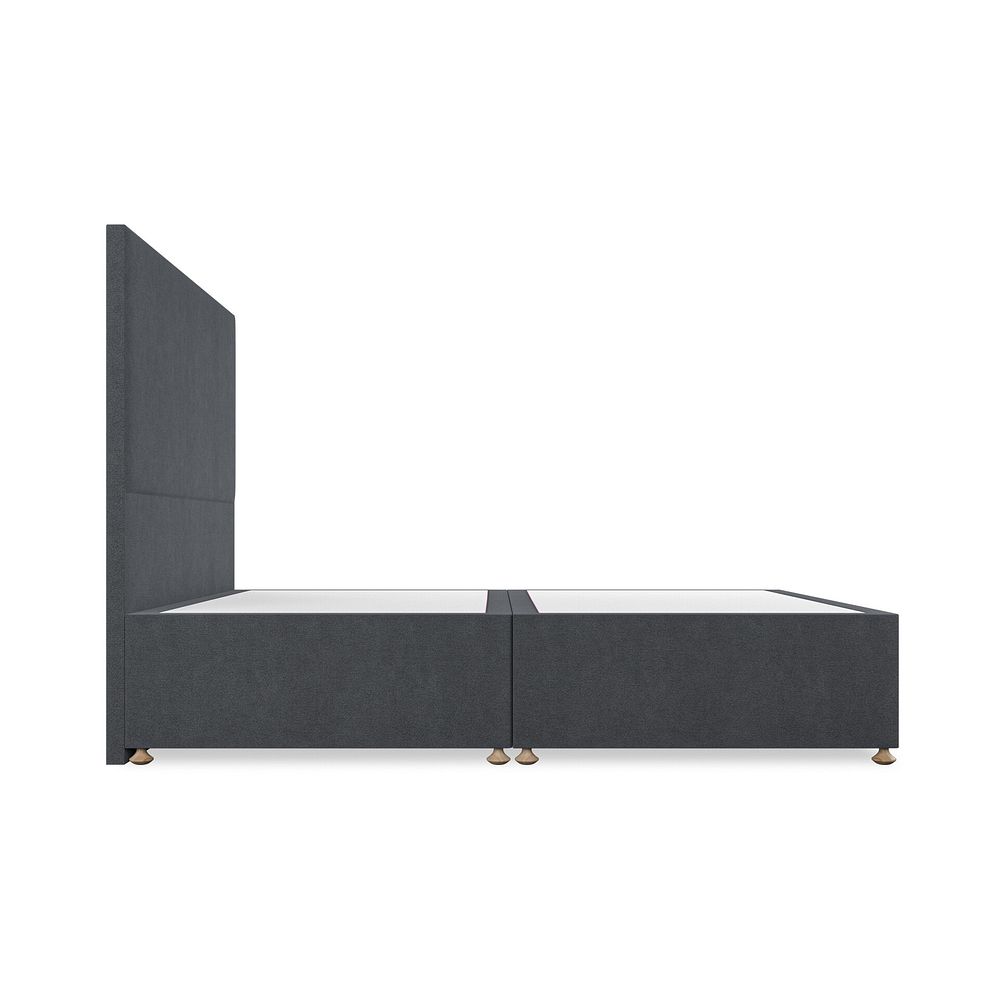 Penzance King-Size Divan Bed in Venice Fabric - Anthracite 4