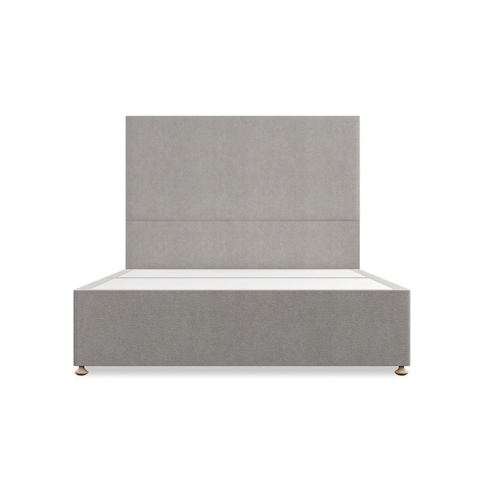 Penzance King-Size Divan Bed in Venice Fabric - Grey 3