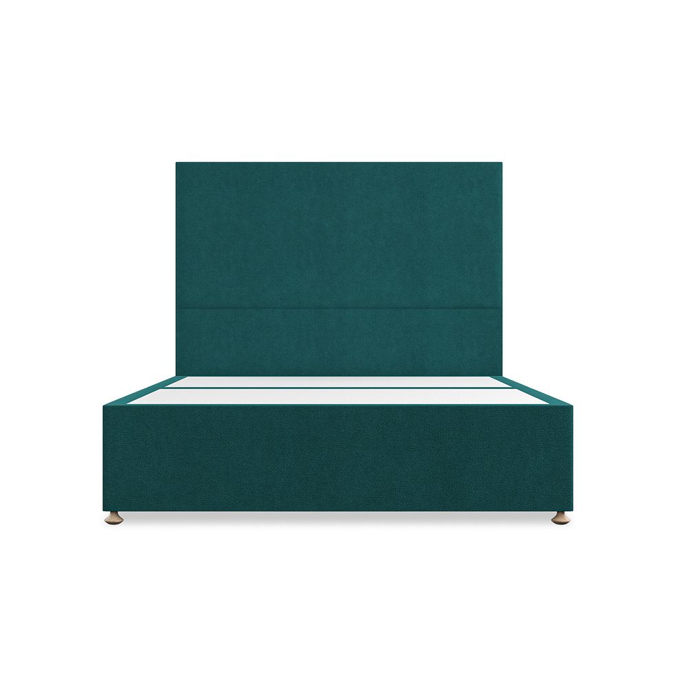 Penzance King-Size Divan Bed in Venice Fabric - Teal 3