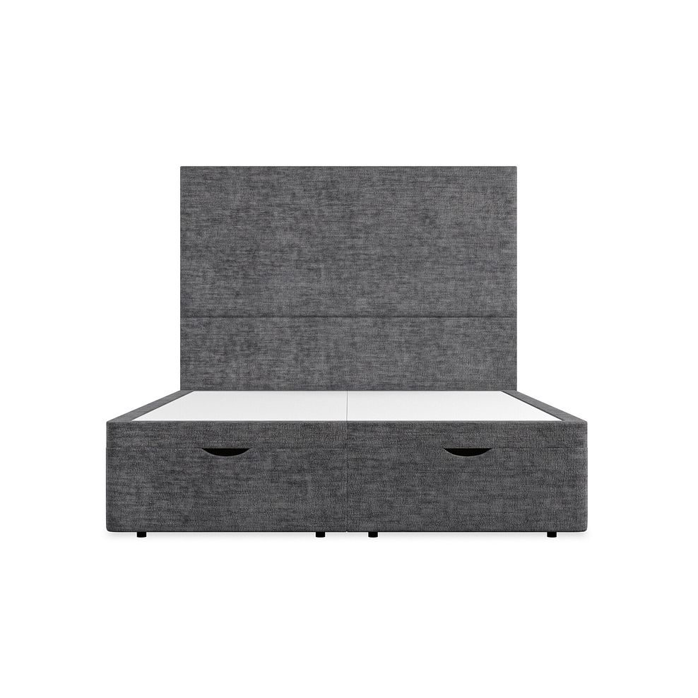 Penzance King-Size Storage Ottoman Bed in Brooklyn Fabric - Asteroid Grey 4