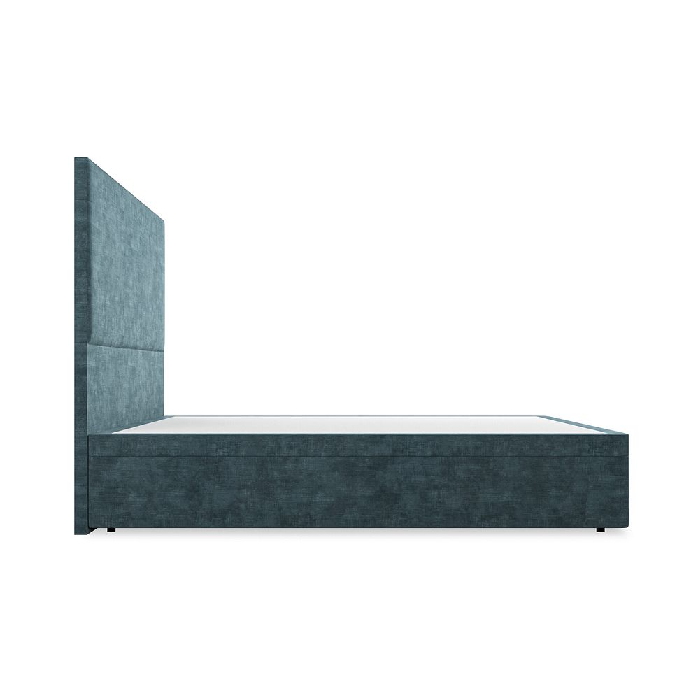 Penzance King-Size Storage Ottoman Bed in Heritage Velvet - Airforce 5