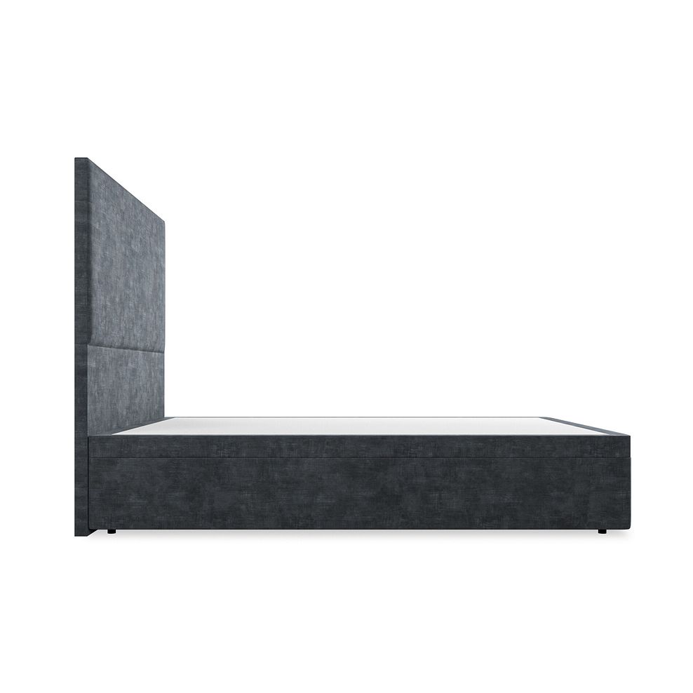 Penzance King-Size Storage Ottoman Bed in Heritage Velvet - Charcoal 5