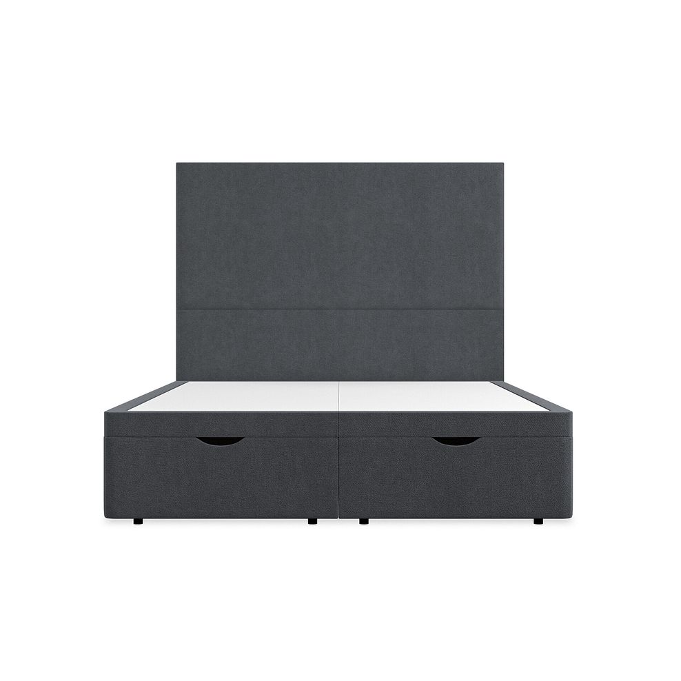 Penzance King-Size Storage Ottoman Bed in Venice Fabric - Anthracite 4