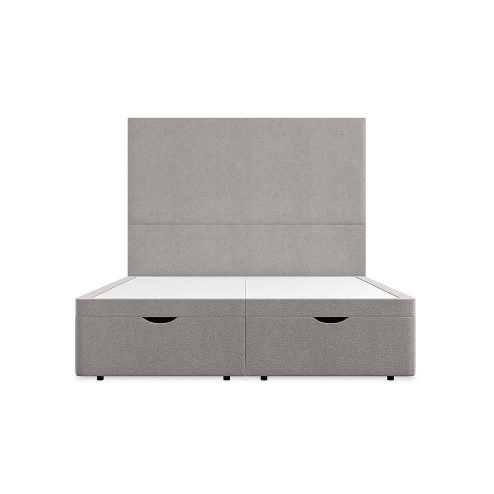 Penzance King-Size Storage Ottoman Bed in Venice Fabric - Grey 4