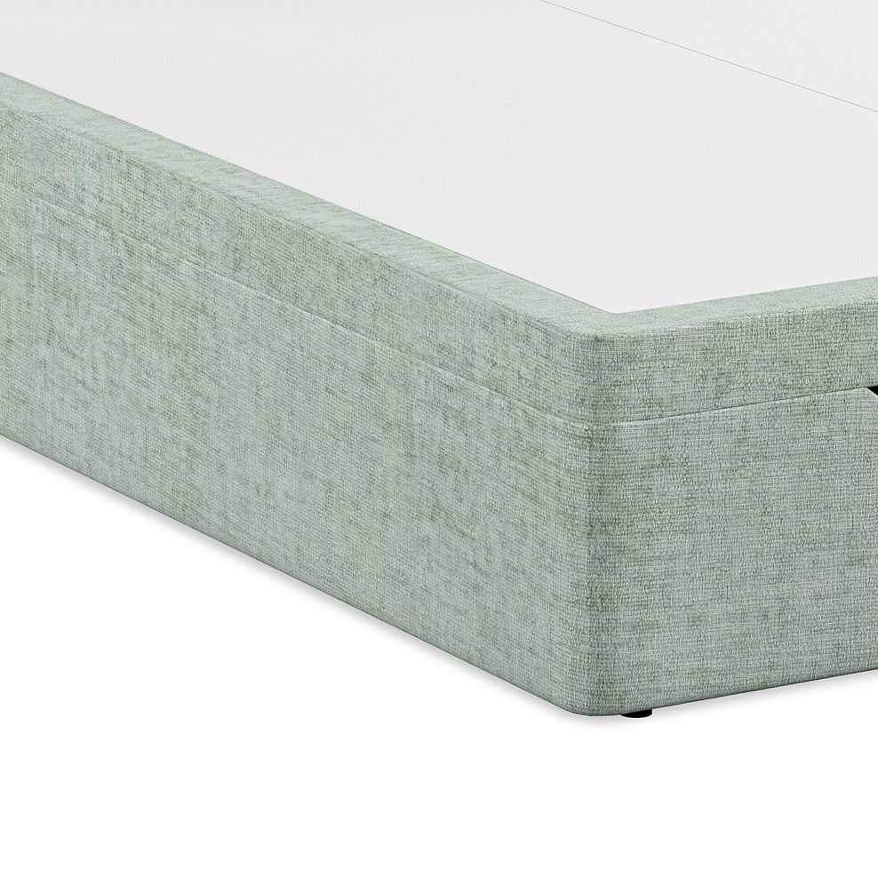 Penzance King-Size Storage Ottoman Bed with Winged Headboard in Brooklyn Fabric - Glacier 7