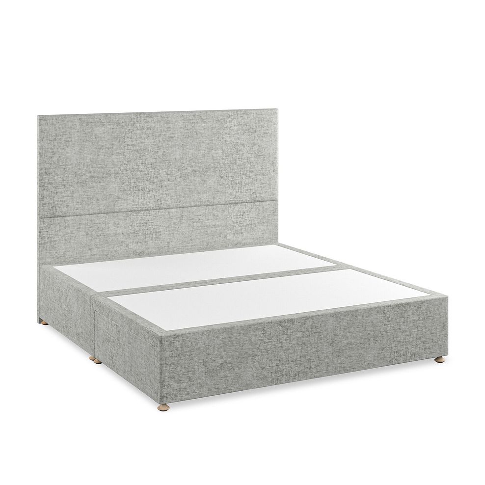 Penzance Super King-Size 2 Drawer Divan Bed in Brooklyn Fabric - Fallow Grey 2