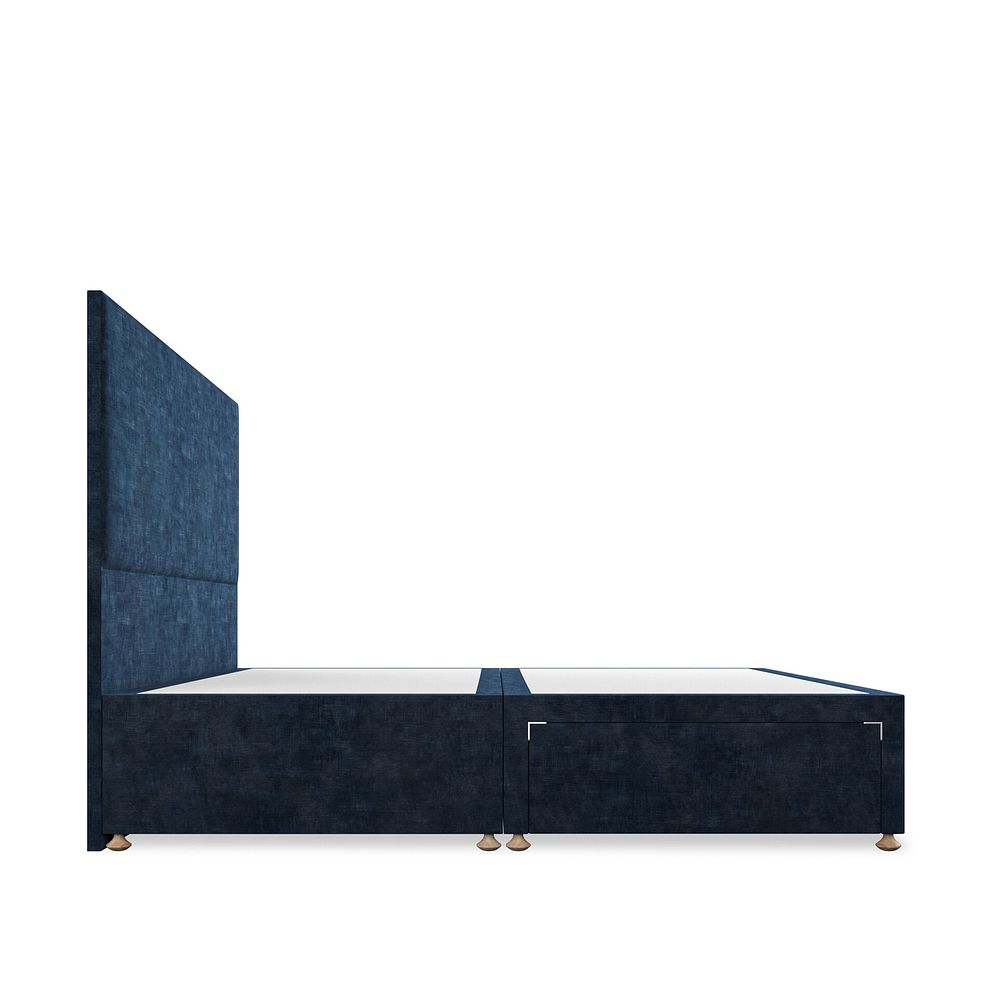 Penzance Super King-Size 2 Drawer Divan Bed in Heritage Velvet - Royal Blue 4