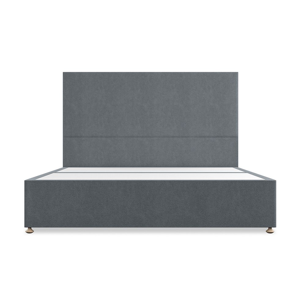 Penzance Super King-Size 2 Drawer Divan Bed in Venice Fabric - Graphite 3