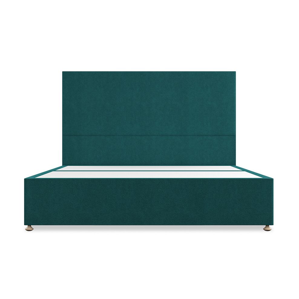 Penzance Super King-Size 2 Drawer Divan Bed in Venice Fabric - Teal 3