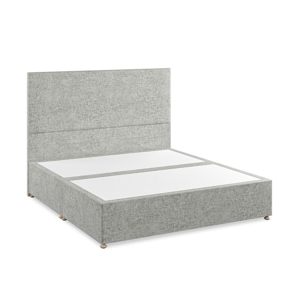 Penzance Super King-Size 4 Drawer Divan Bed in Brooklyn Fabric - Fallow Grey 2