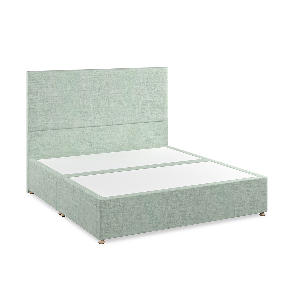 Penzance Super King-Size 4 Drawer Divan Bed in Brooklyn Fabric - Glacier 2