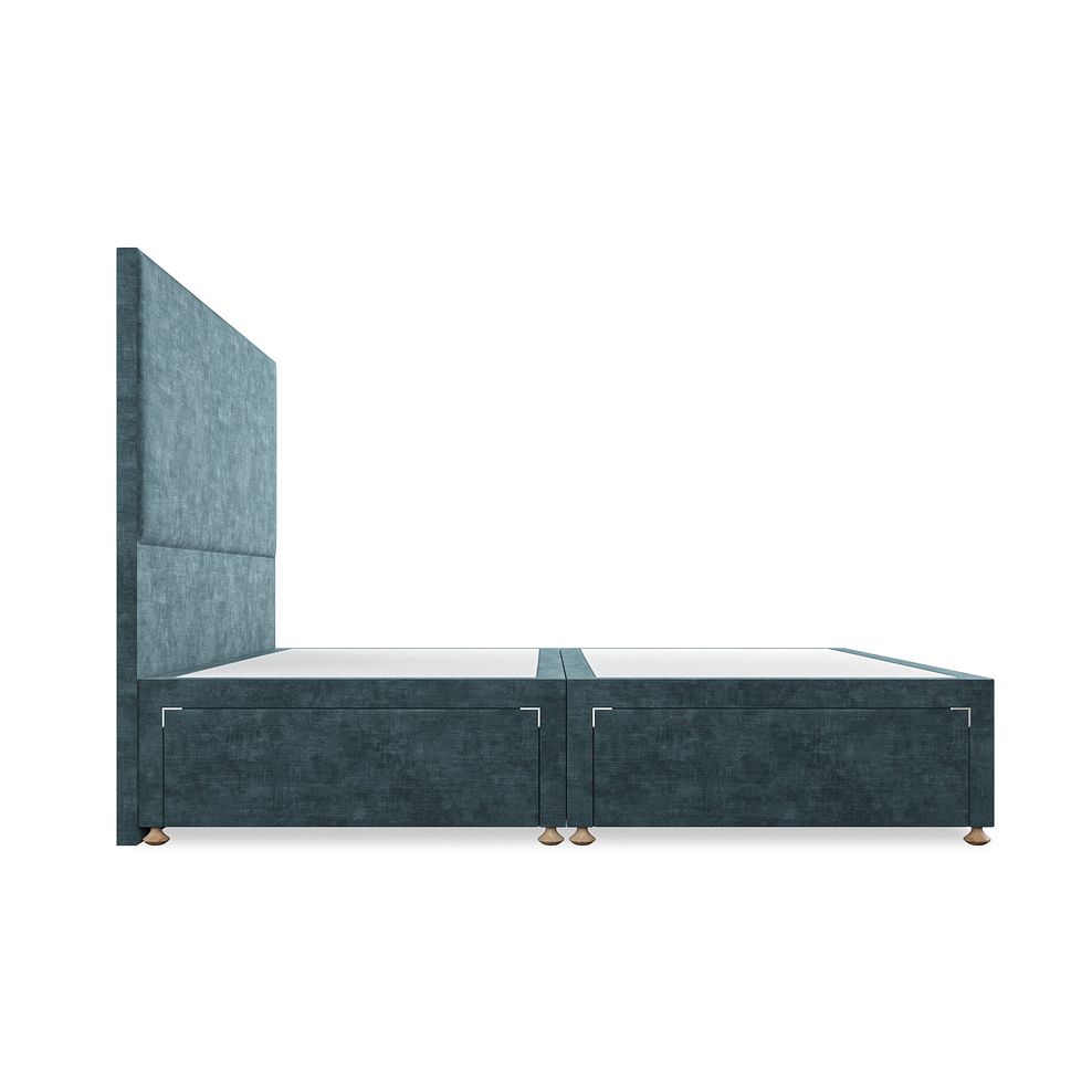 Penzance Super King-Size 4 Drawer Divan Bed in Heritage Velvet - Airforce 4