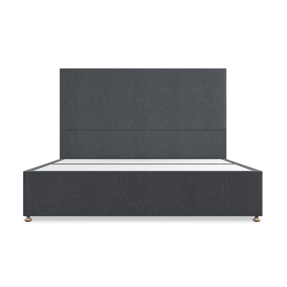 Penzance Super King-Size 4 Drawer Divan Bed in Venice Fabric - Anthracite 3