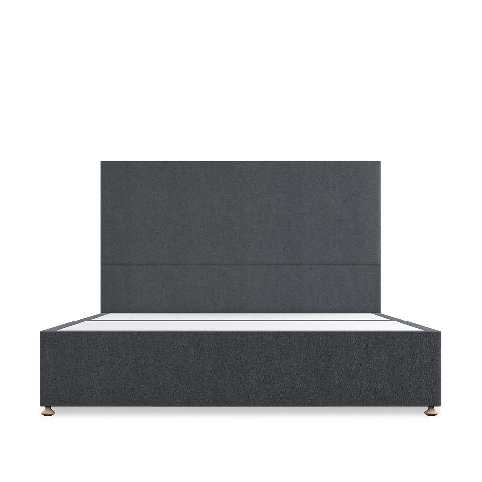 Penzance Super King-Size 2 Drawer Divan Bed in Venice Fabric - Anthracite 3