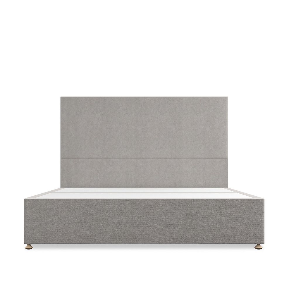 Penzance Super King-Size 2 Drawer Divan Bed in Venice Fabric - Grey 3