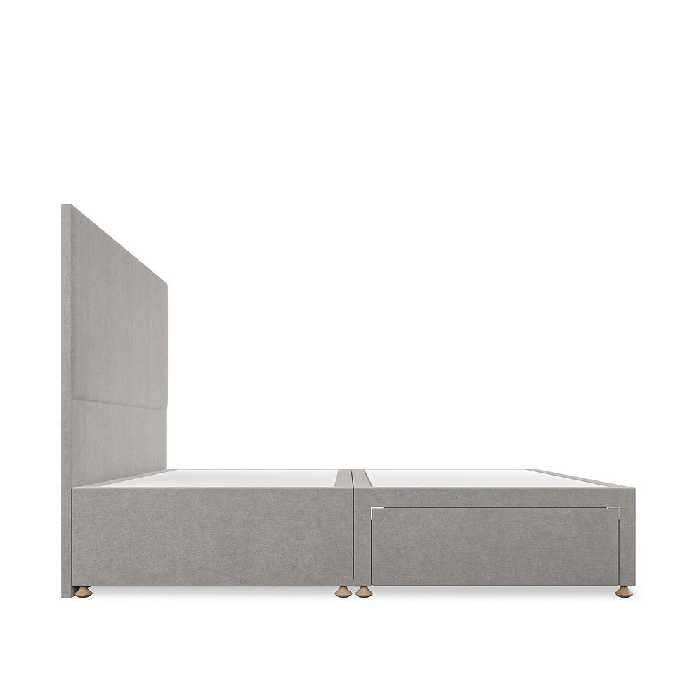 Penzance Super King-Size 2 Drawer Divan Bed in Venice Fabric - Grey 4