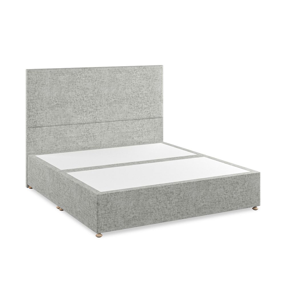 Penzance Super King-Size Divan Bed in Brooklyn Fabric - Fallow Grey 2
