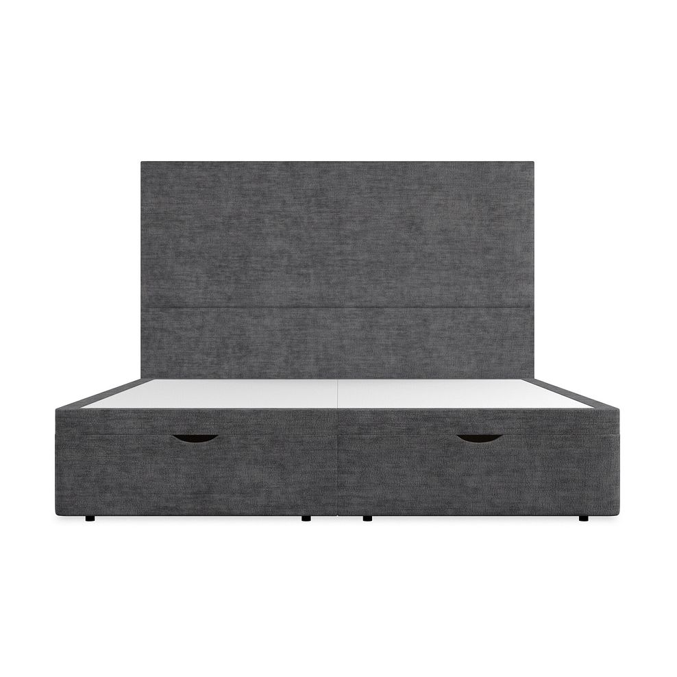 Penzance Super King-Size Storage Ottoman Bed in Brooklyn Fabric - Asteroid Grey 4