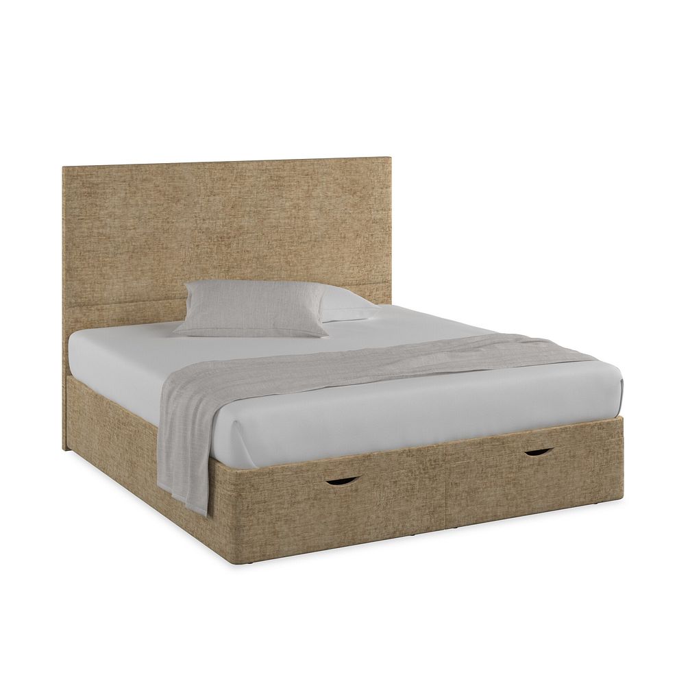 Penzance Super King-Size Storage Ottoman Bed in Brooklyn Fabric - Saturn Mink 1
