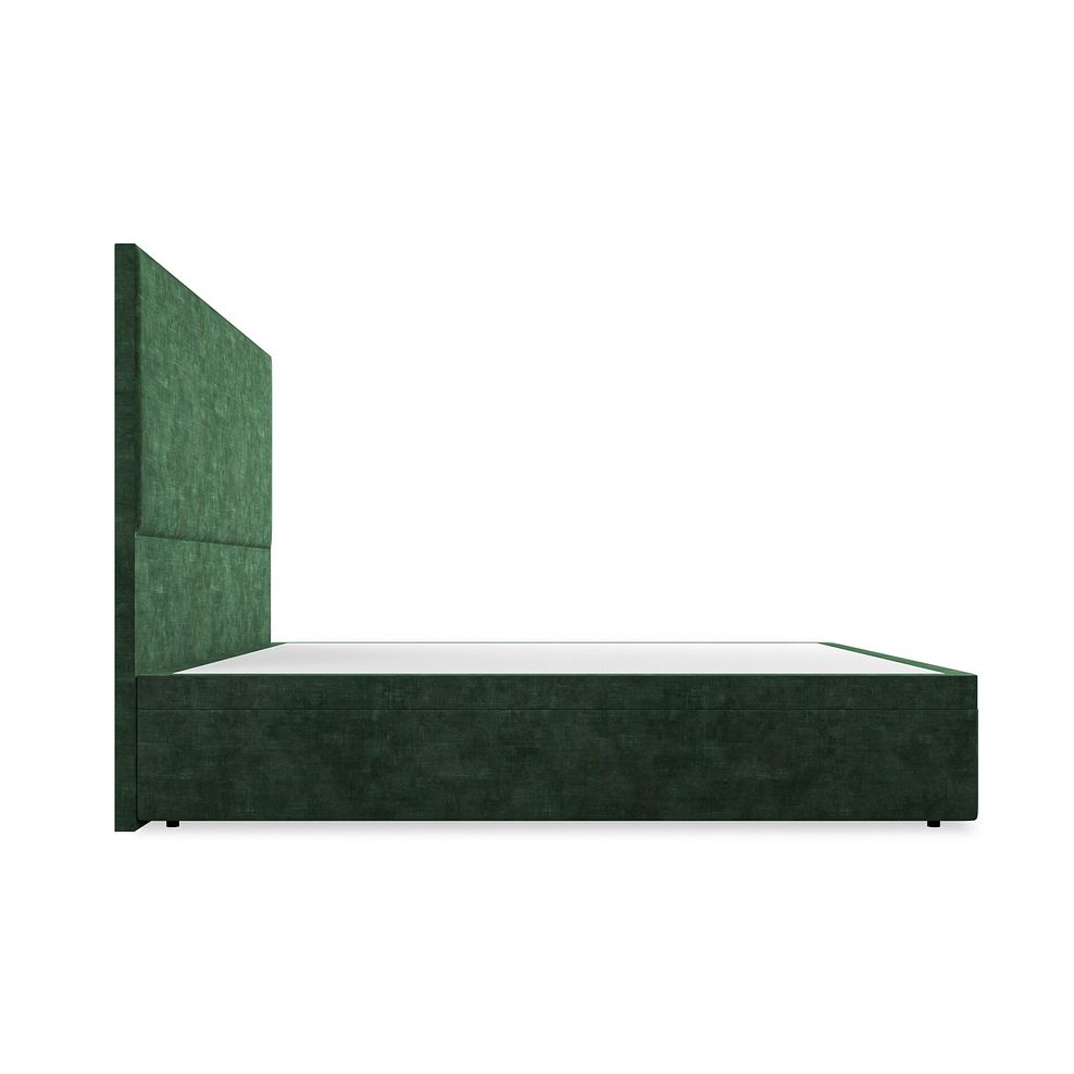 Penzance Super King-Size Storage Ottoman Bed in Heritage Velvet - Bottle Green 5