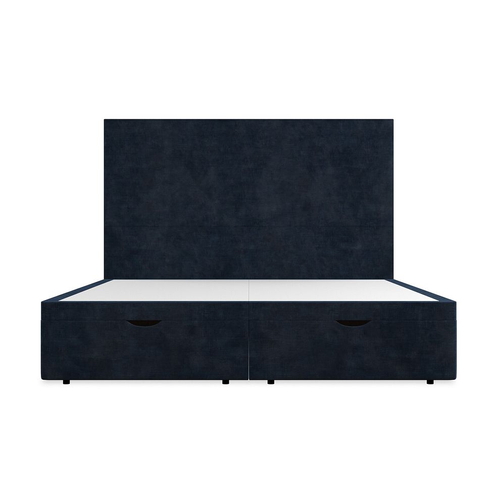 Penzance Super King-Size Storage Ottoman Bed in Heritage Velvet - Royal Blue 4