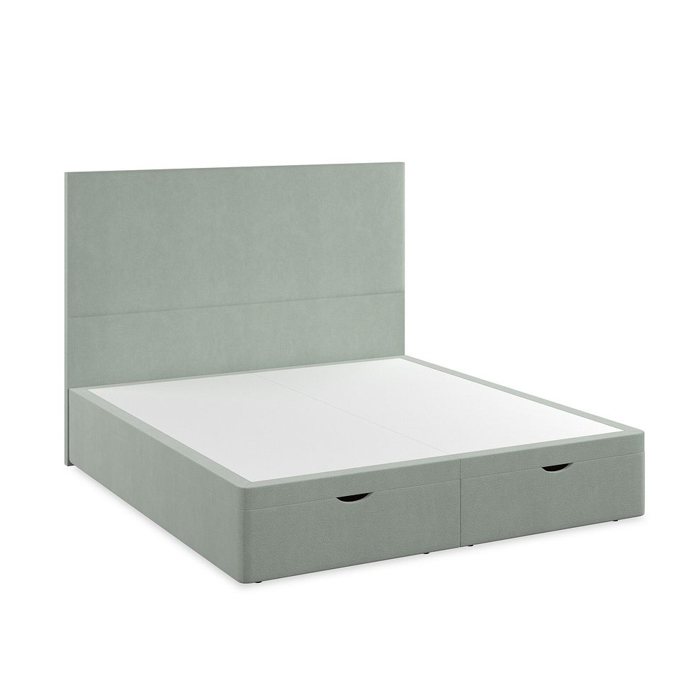 Penzance Super King-Size Storage Ottoman Bed in Venice Fabric - Duck Egg 2