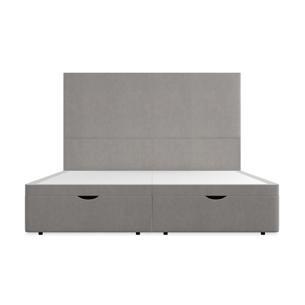 Penzance Super King-Size Storage Ottoman Bed in Venice Fabric - Grey 4