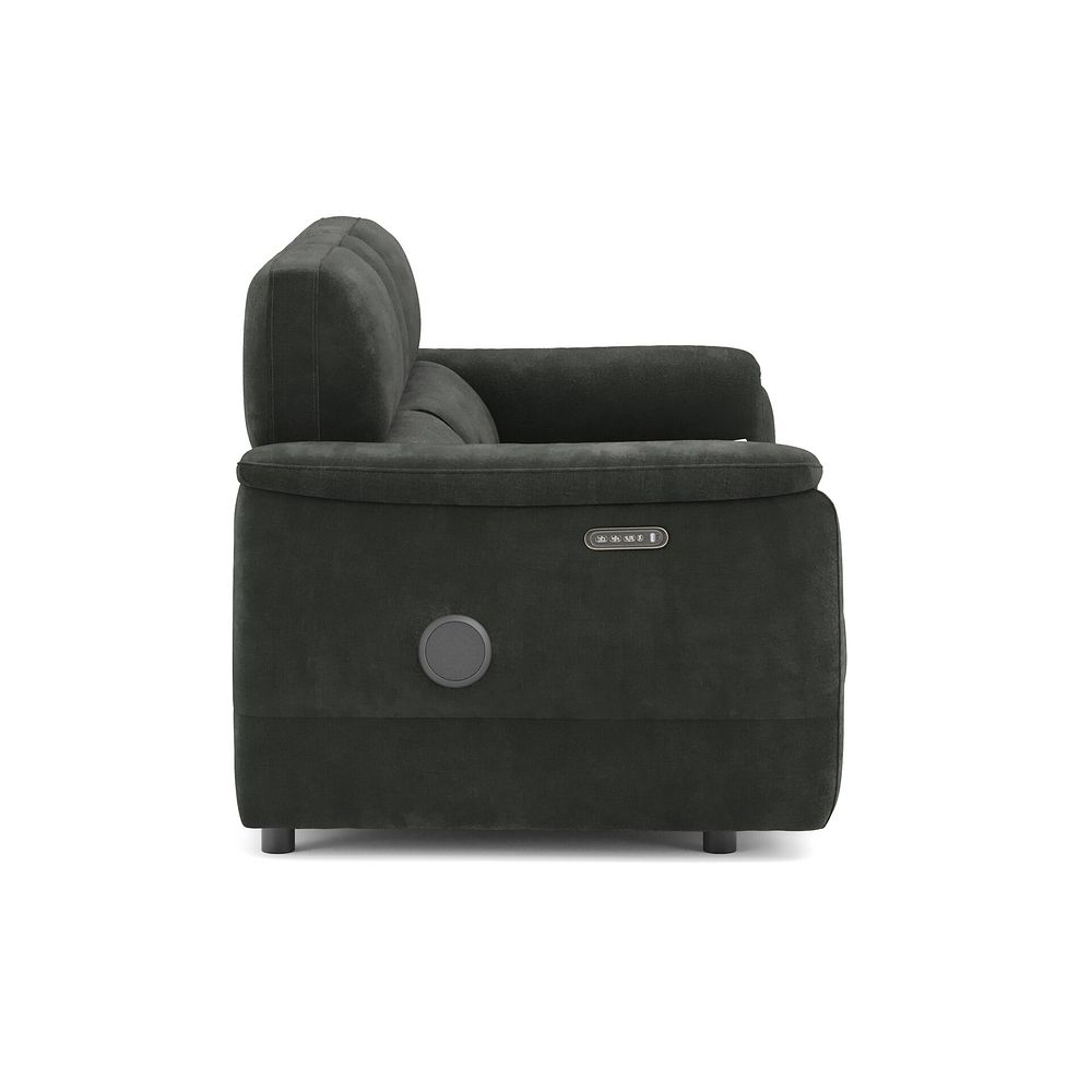Phoenix 2 Seater Power Recliner Console Sofa with Smart Screen and Speakers in  Manhattan Pine Fabric 4