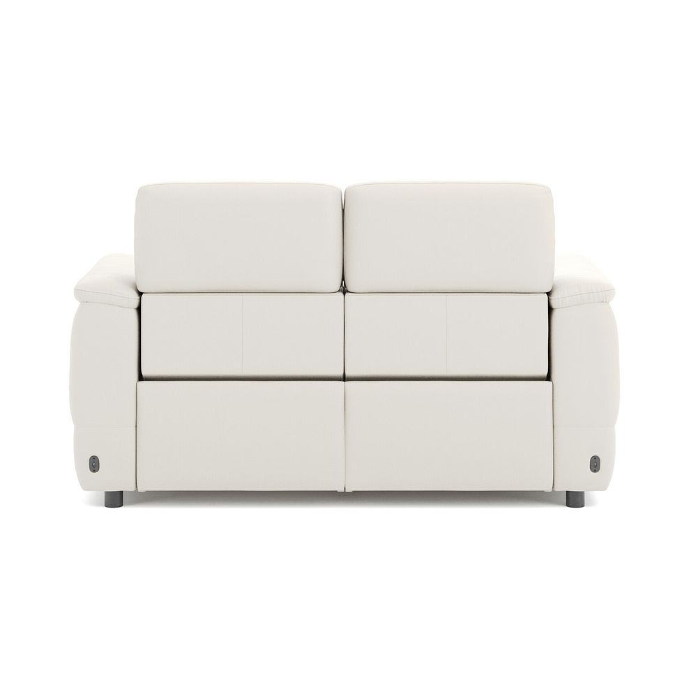 Phoenix 2 Seater Power Recliner Sofa in  Bone China Leather 6