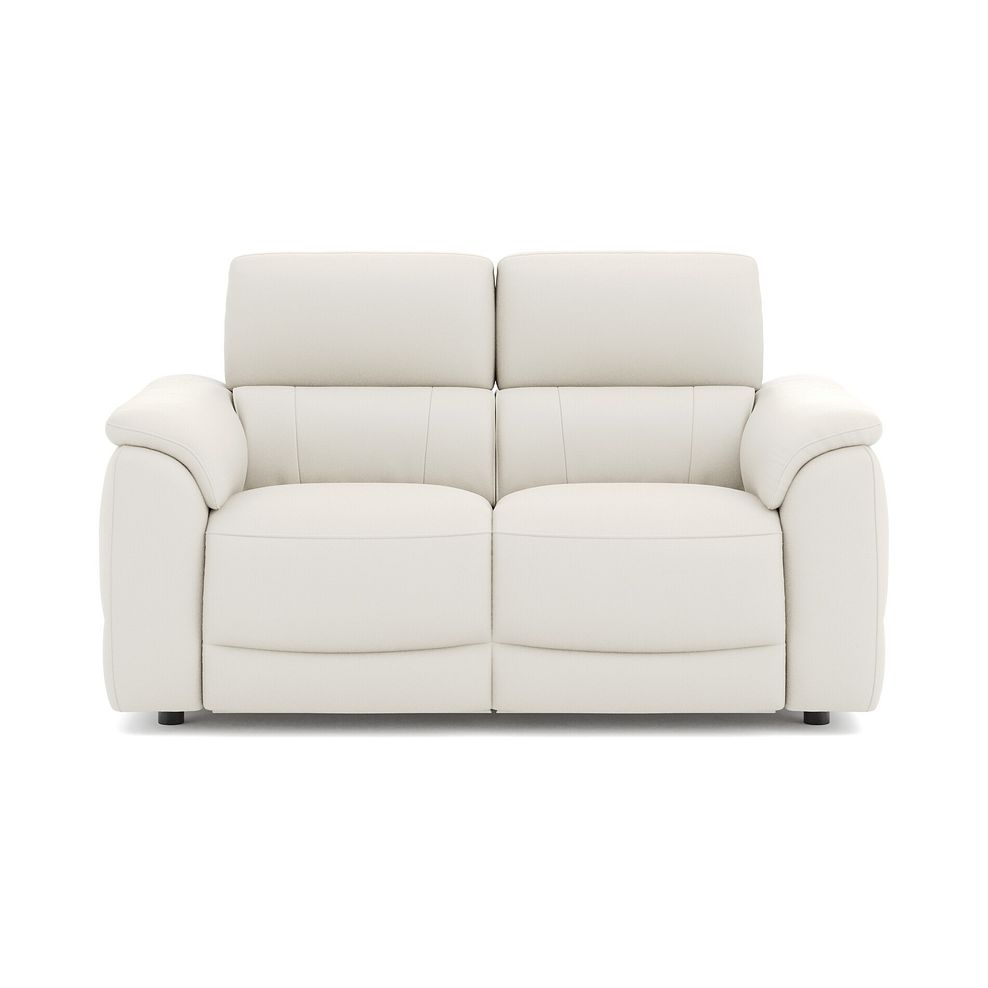 Phoenix 2 Seater Power Recliner Sofa in  Bone China Leather 2