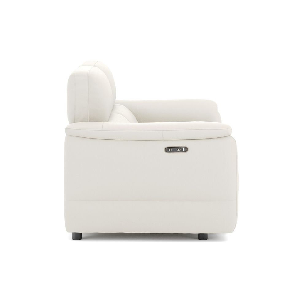 Phoenix 2 Seater Power Recliner Sofa in  Bone China Leather 4