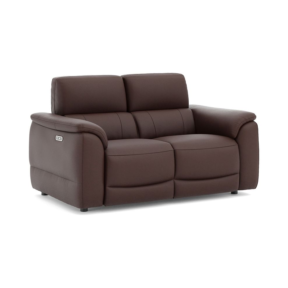 Phoenix 2 Seater Power Recliner Sofa in  Chestnut Leather 1