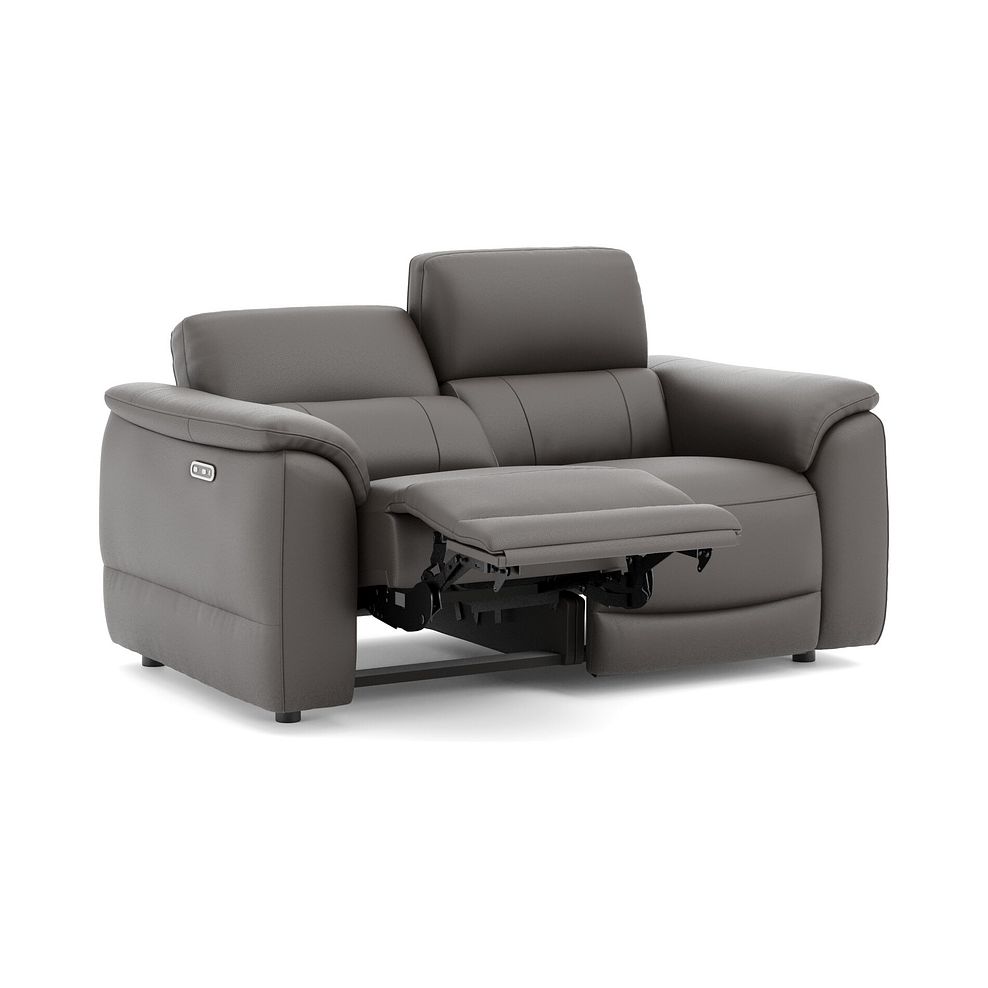 Phoenix 2 Seater Power Recliner Sofa in  Elephant Grey Leather 3