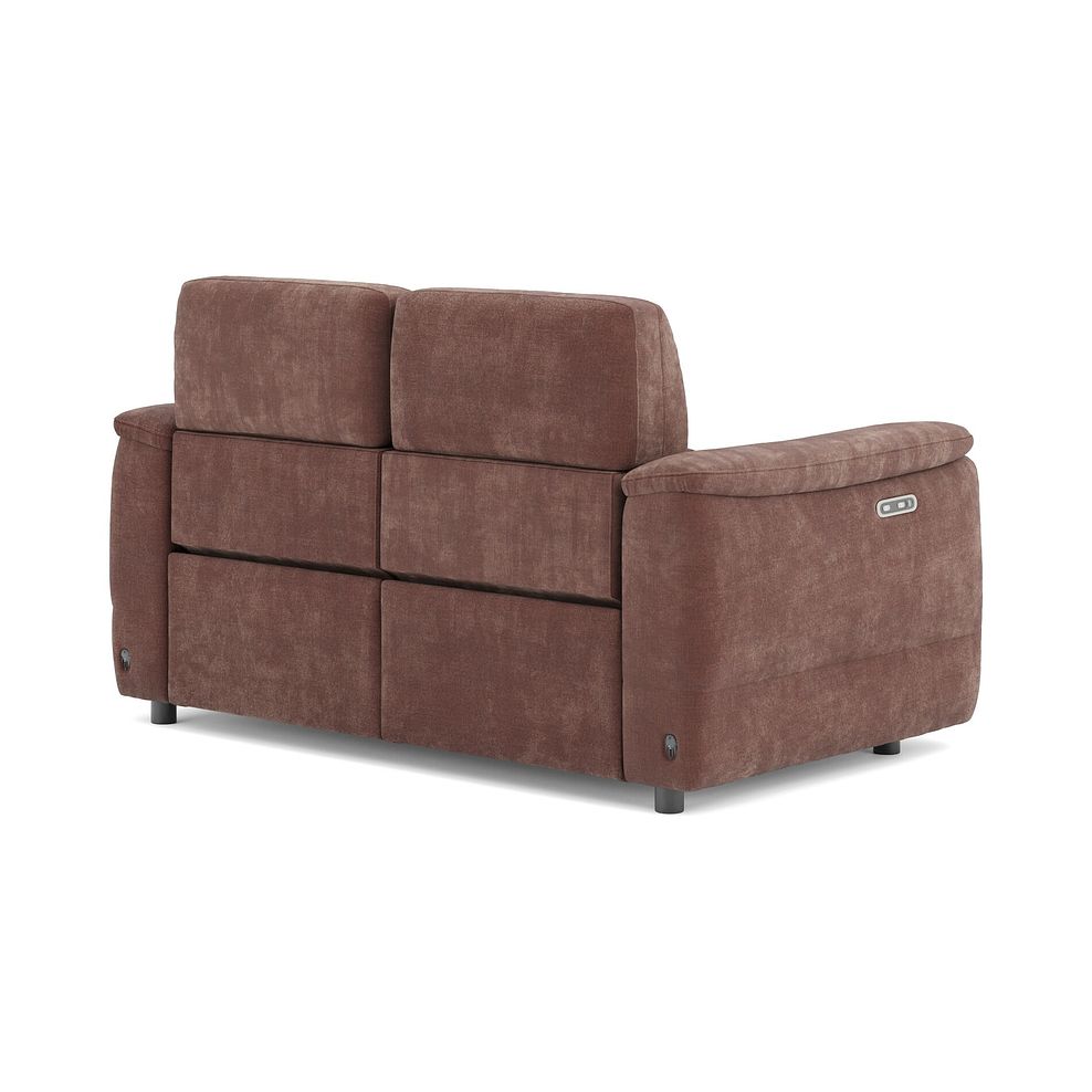 Phoenix 2 Seater Power Recliner Sofa in  Manhattan Burnt Sienna Fabric 5