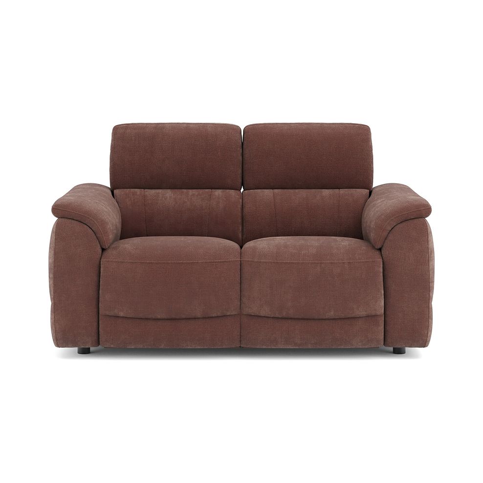 Phoenix 2 Seater Power Recliner Sofa in  Manhattan Burnt Sienna Fabric 2