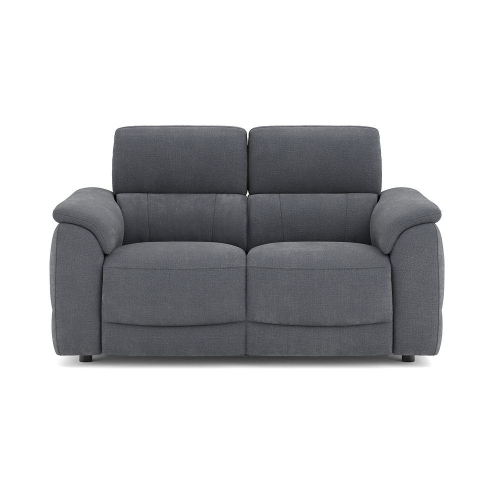 Phoenix 2 Seater Power Recliner Sofa in  Manhattan Charcoal Fabric 2