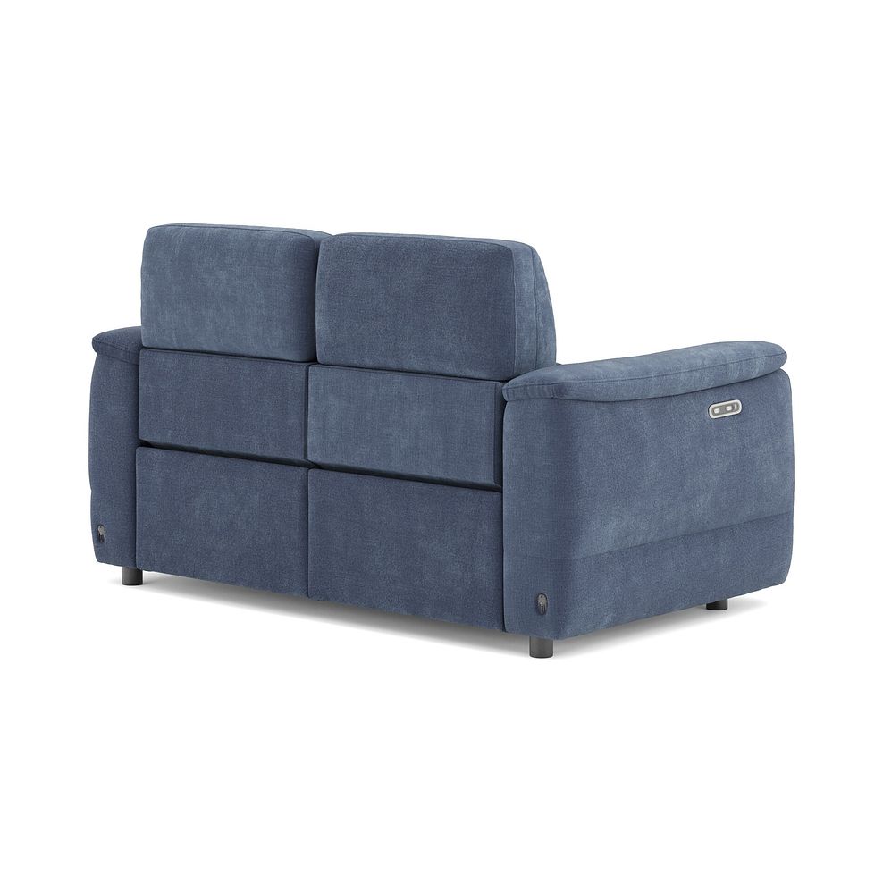 Phoenix 2 Seater Power Recliner Sofa in  Manhattan Navy Fabric 5