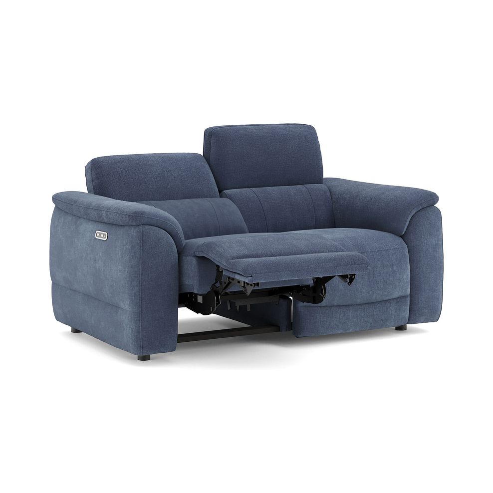 Phoenix 2 Seater Power Recliner Sofa in  Manhattan Navy Fabric 3