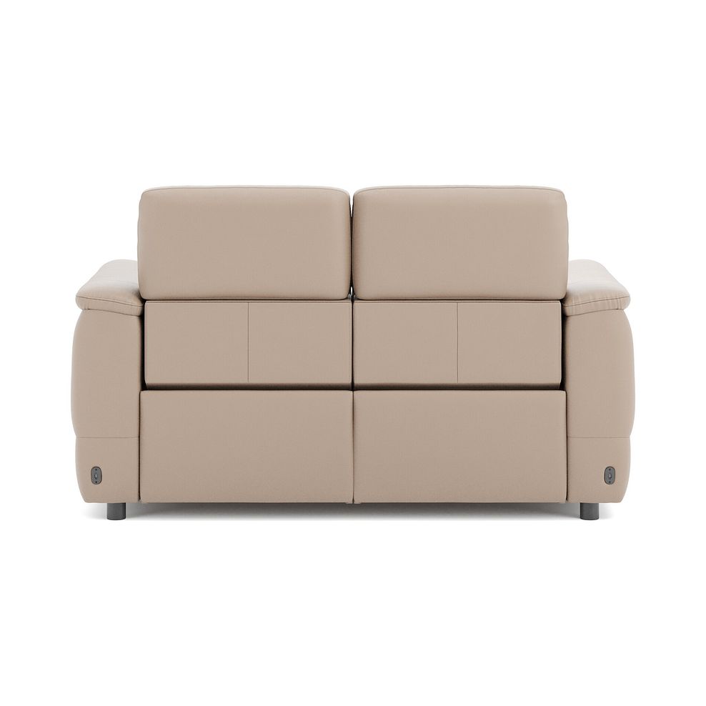 Phoenix 2 Seater Power Recliner Sofa in  Mushroom Leather 6