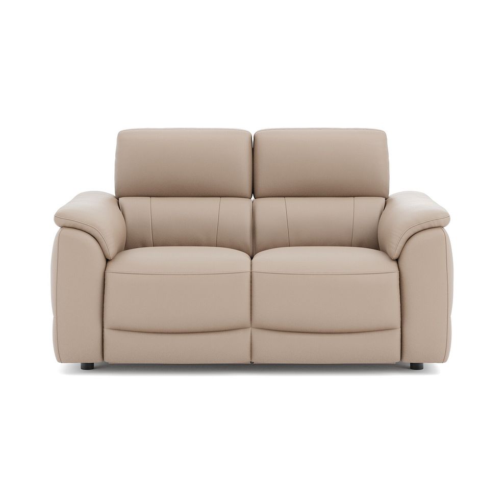 Phoenix 2 Seater Power Recliner Sofa in  Mushroom Leather 2
