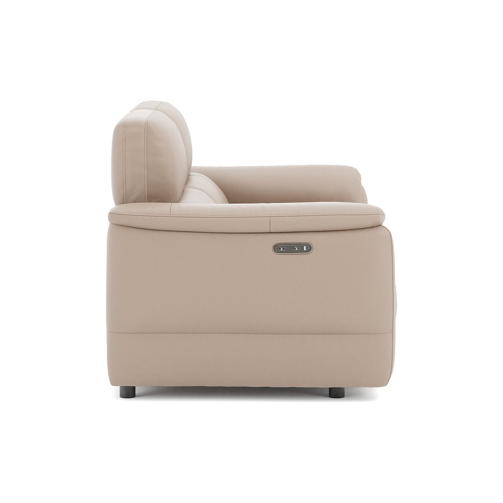 Phoenix 2 Seater Power Recliner Sofa in  Mushroom Leather 4