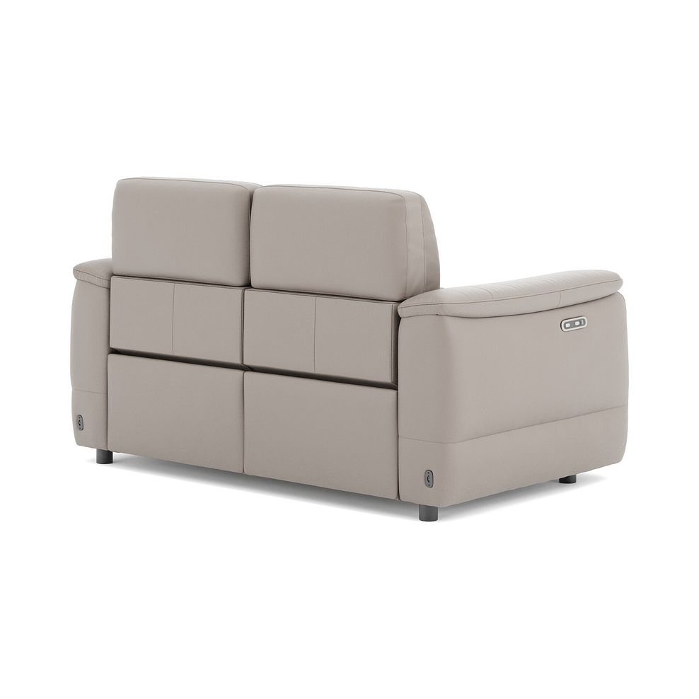 Phoenix 2 Seater Power Recliner Sofa in  Oyster Leather 5