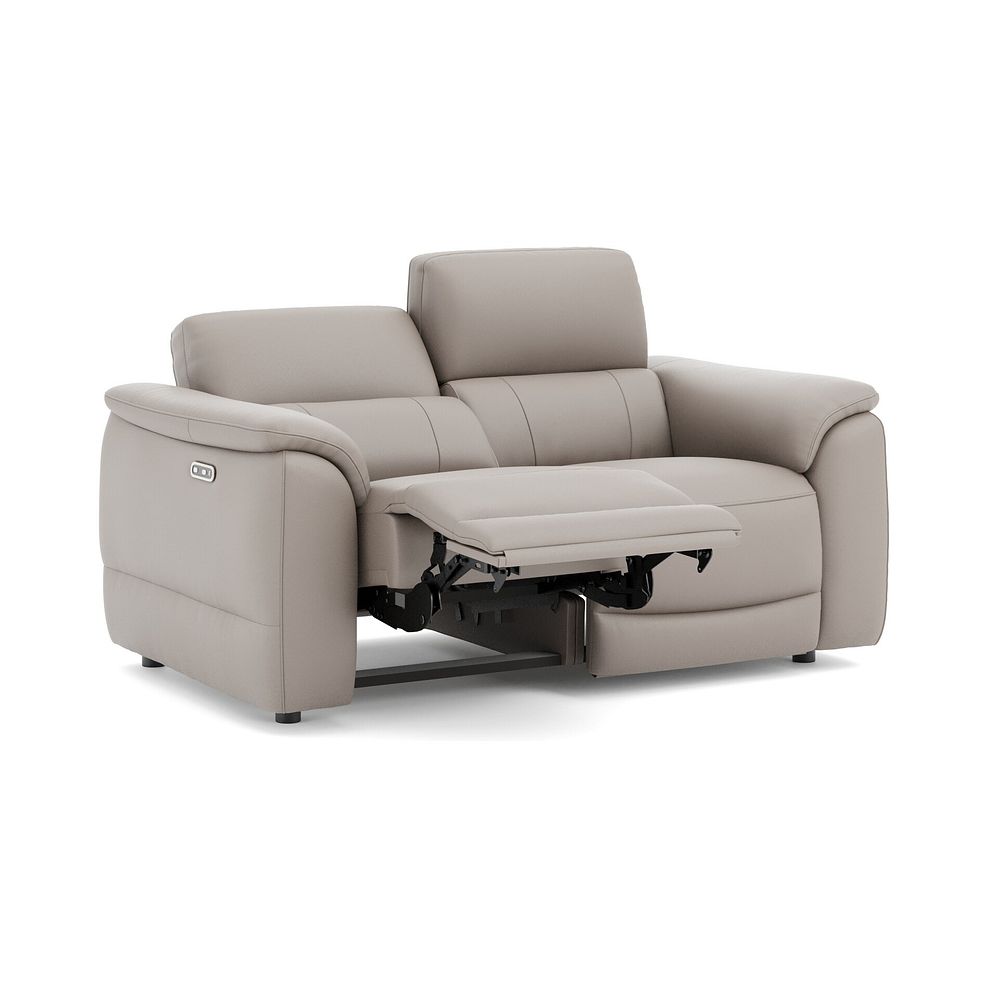 Phoenix 2 Seater Power Recliner Sofa in  Oyster Leather 3